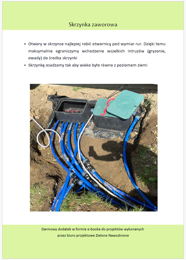 Instrukcja montażu systemów nawadniania